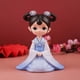 thumbnail image 1 of Muñeca de niña antigua china de estilo nacional, estatua de niña antigua, figurita coleccionable, adornos de decoración de resina para sala de estar, , Azul perfecl muñeca china, 1 of 7