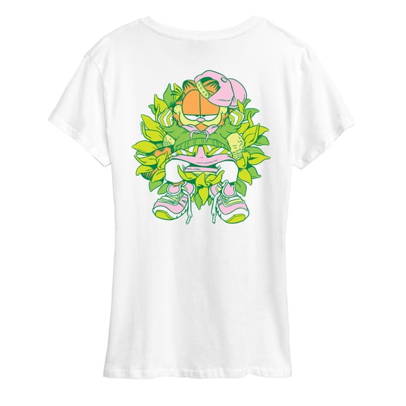 Garfield - Garfield Flower Bed - Ladies Short Sleeve Graphic T-Shirt