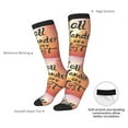 thumbnail image 6 of Cauagu Not All Who Wander Are Lost Print Women's Men's Ankle Socks 1-pack Casual Athletic Socks for Unisex Adult Moisture-Wicking Socks for Daily Wear/Running/Sport, 6 of 8