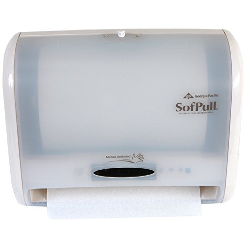 White 12 4/5 X 6 3/5 X 10 1/2 Georgia Pacific 58487 Automatic Towel Dispenser 