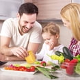 thumbnail image 4 of Juego de 3 rebanadores de tazas, rebanador de huevos y plátanos, cortador de fresas, rebanador de frutas y verduras con cepillo, rebanador de cocina, 4 of 4