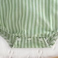 thumbnail image 6 of mgoYE Baby Girl Easter Outfit Bunny Cross Embroidery Bubble Romper Sleeveless Easter Onesie Cute Smocked Clothes(Light Green,3-6 Months), 6 of 8