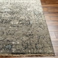thumbnail image 3 of Hauteloom Minob Living Room, Bedroom Area Rug - Distressed Floral Abstract - Traditional Transitional Oriental - Gray, Charcoal, Dark - 2' x 3', 3 of 15