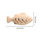thumbnail image 4 of Toy Gato en Forma Pescado Trata Interactiva para Dispensar Suministros Juguete (beige), 4 of 4