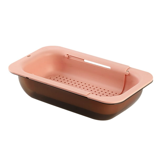 JYYYBF Extendable Over the Sink Colander Fruits and Vegetables Drain