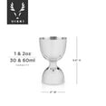 thumbnail image 4 of Viski Canterbury Double Jigger for Home Bar Cart, Party Gifts, Set of 1, 4 of 7
