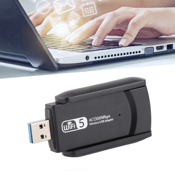 Adaptador WiFi Inalámbrico Inalámbrico De Doble Banda 5,8G/2,4G 1300M Mini USB 3,0 Tarjeta De Red Para Ordenador Portátil De Escritorio