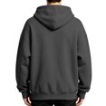 thumbnail image 5 of IYYVV Mens Hoodie Fabric Oversized Hooded Sweatshirt Oversize, Long Tall, Hood , Vintage, Running, Suit for Warm, Fall Winter, Khaki 3XL, 5 of 8