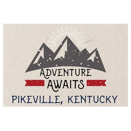 

Pikeville Kentucky Souvenir 2x3 Inch Fridge Magnet Adventure Awaits Design