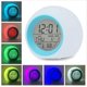 thumbnail image 4 of Alarma C para niños, alarma C para camas, 7 mesitas de noche cambiantes C para niños y niñas, con temperatura interior, tacto y, 4 of 5