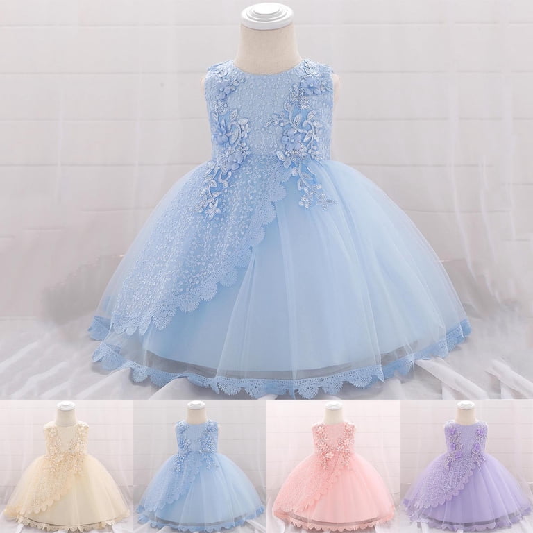 ZACPNCV Baby Girl Dress Sleeveless Sequins Princess Dresses