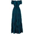 thumbnail image 1 of Zhitunemi Disfraz renacentista para mujer, vestido medieval de camisola, camisetas campesinas irlandesas debajo del vestido, 1 of 4