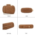 thumbnail image 4 of CAILDANL Straw Clutch Purse for Women Wedding Hand-Woved Evening Straw Handbag Party Wedding Summer Beach Bag Wicker clutch, 4 of 7