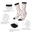 thumbnail image 3 of Yiaed cute cat hearts Print Great elasticity Crew Socks Sports socks for Men and Women, 3 of 6
