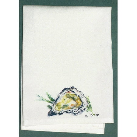 Betsy Drake Interiors Coastal Oyster Hand Towel (Set of 2)
