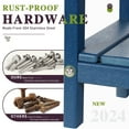 thumbnail image 3 of LovoIn | Patio Garden Side Table With 2 Layer Storage,Outdoor End Tables for Your Adirondack Chair - Dark Blue, 3 of 9