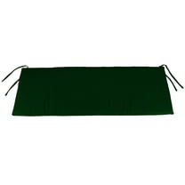 Jordan Manufacturing 40" x 20" Forest Green Solid Rectangular Outdoor Settee Swing Bench Cushion with Ties