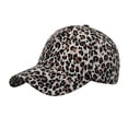 thumbnail image 2 of Babaley Unisex Baseball Cap Leopard Print Stylish Breathable Comfort Adjustable Beach Sun Hat, 2 of 2