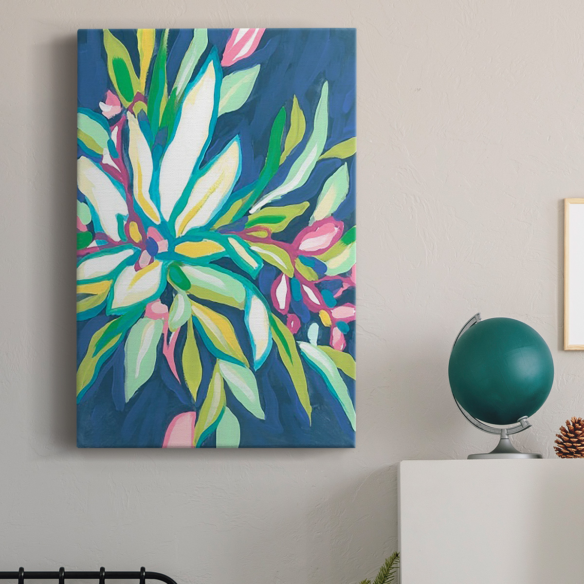 Blue Tropics I Premium Gallery Wrapped Canvas - Ready to Hang