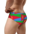 thumbnail image 2 of Men's Eritrea Flag Briefs Triangle Underwear Print Breathable Briefs, 2 of 7