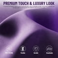 thumbnail image 3 of SOONTRANS Gaming Chair for Adults, Velvet Fabric High Back Comfortable Video Game Chair with Footrest Massage Lumbar Cushion, Racing Office Computer Desk Chair, Ergonomic Gamer Chair, Black/Purple, 3 of 10