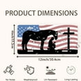 thumbnail image 2 of Horse and Kneeling Man with Cross Funny Personalized License Plate Rust-proof Stainless Steel Metal License Plate Suitable For Men And Women 12.2" x 6.2", 2 of 7