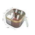 thumbnail image 3 of Vikakiooze 2023 Promotion on sale, 4 Compartment Seasoning Box With Separate Spoons, Healthy Ingredients, 4 Enclosed Storage Compartments, Seasoning Box With Lid Condiment Box, 4 Compartment, 3 of 8