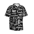 thumbnail image 2 of Fotbe Pasta Bacon Hawaiian Shirt For Men Unisex Summer Beach Casual Short Sleeve Cotton Linen Button Down Shirts-Medium, 2 of 9