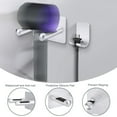 thumbnail image 2 of Soporte para secador de pelo de aleación de aluminio, soporte de pared con soporte de enchufe para baño doméstico., 2 of 12