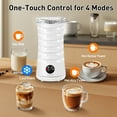 thumbnail image 4 of Secura Electric Milk Frother, Automatic Milk Steamer, 4-IN-1 Hot & Cold Foam Maker-8.4oz/240ml Milk Warmer for Latte, Cappuccinos, Macchiato with Silicone Spatula, Silent Operation & Shut-off, 4 of 10