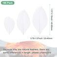 thumbnail image 3 of Uxcell Paquete de 100 Plumas para Manualidades, Plumas de Ganso Naturales Blancas de 1.57-3.15 Pulgadas para Decoraciones de Bodas, 3 of 6