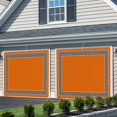 thumbnail image 3 of Orange Garage Door Cover Banner 7 x 8 FT, Black Modern Geometric Abstract Art Aesthetics Garage Door Curtains Backdrop with Grommets for Indoor Outdoor Wall Party Porch Yard Decorations Background, 3 of 9