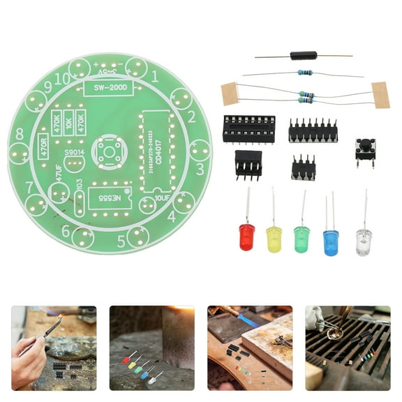 OUNONA DIY Soldering Practice Kit Soldering Practice Kit DIY Practical Electronic Circuit Project Learning Board