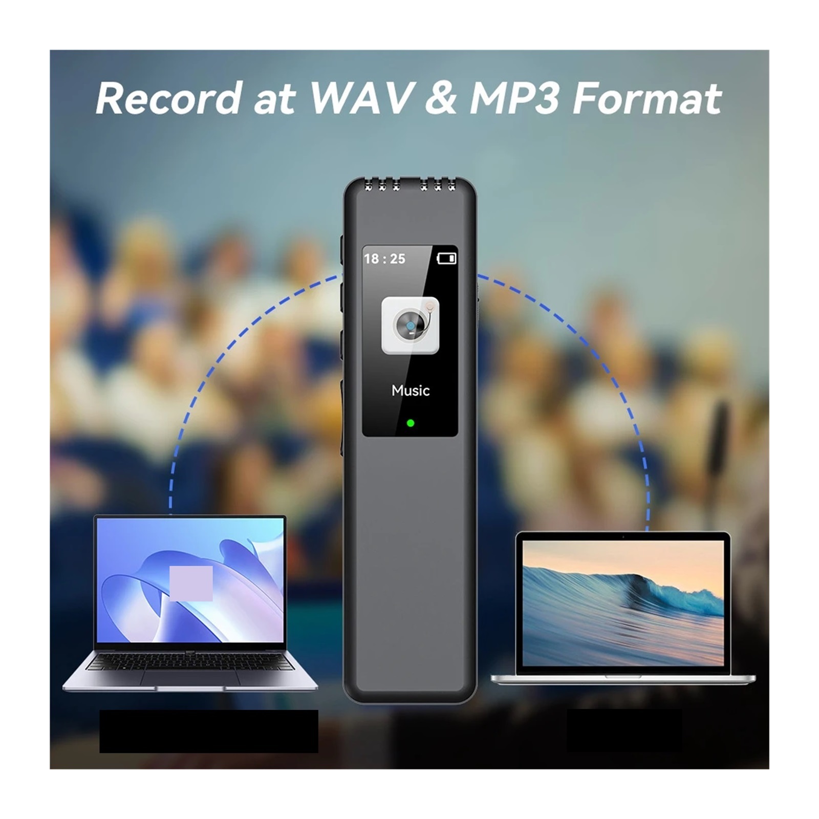 Digital Voice Recorder Pen Max Support SD Card Portable MP3 Player Audio Recorder ,Powerful Feature