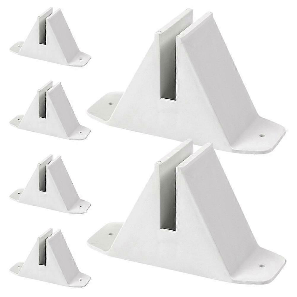 Garden Fence Border Post Base Triangle Shape Plastic Antitip Support ...