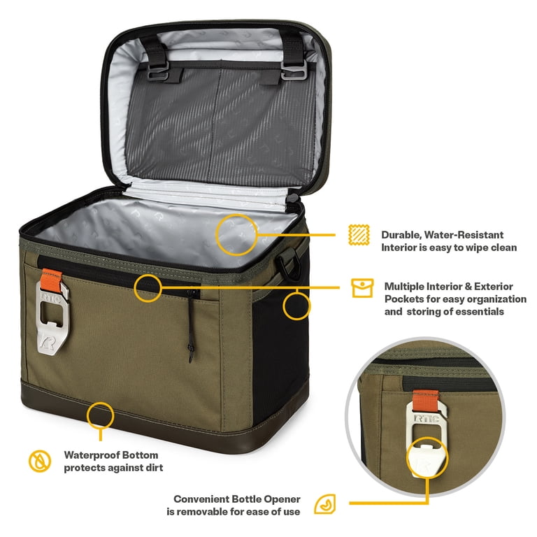 Free Shipping! RTIC Cooler Olive, 16 qt capacity holds 15 cans