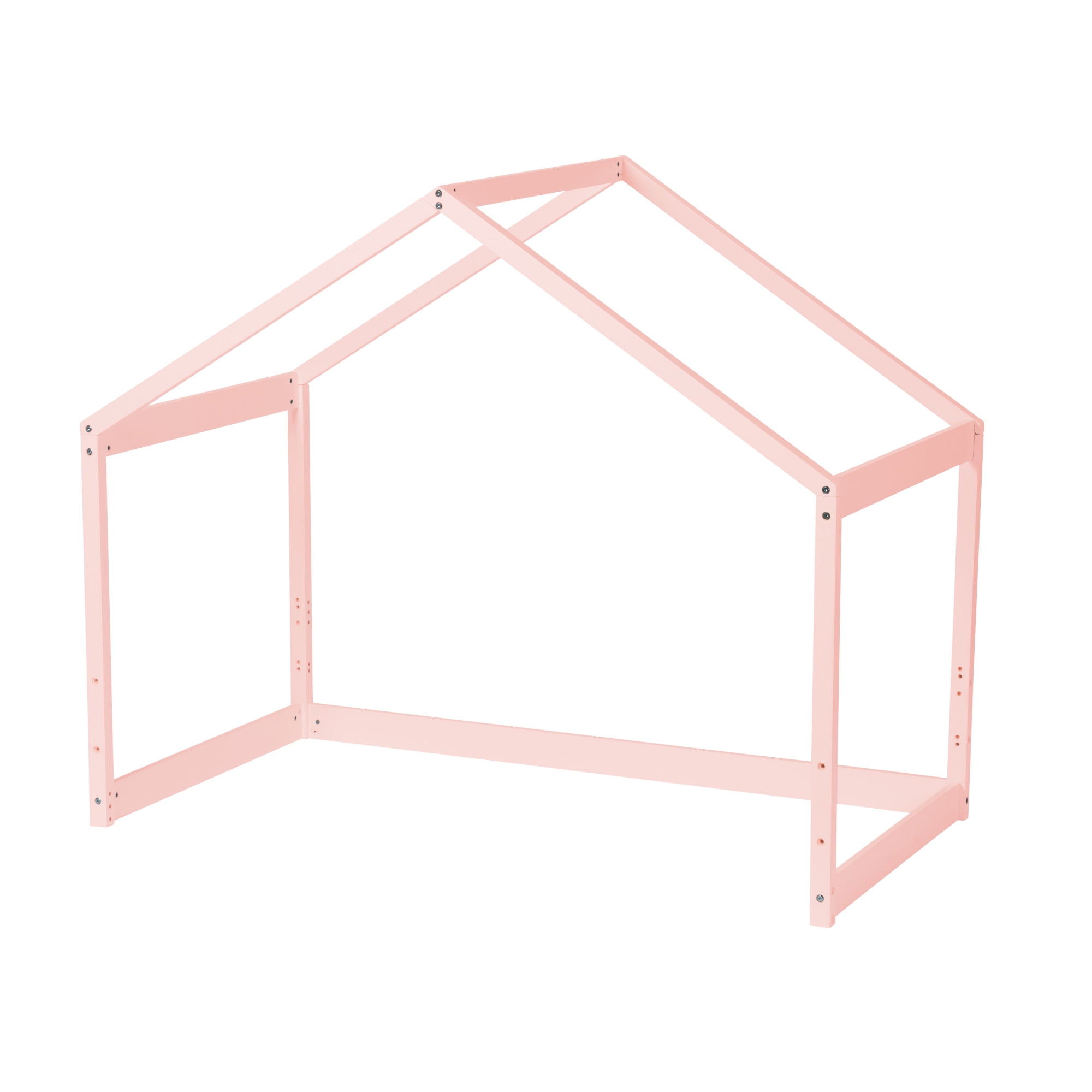 Little Seeds Trellis Toddler House Bed, Rosewater Pink