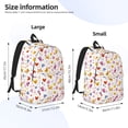 thumbnail image 4 of Balery Cartoon Birds & Flowers Vintage Canvas Backpack for Men and Women - Large Capacity, Durable Travel Laptop Bag for School, Work, Hiking, and Outdoor Activities, 4 of 7