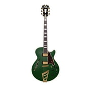 D'Angelico Deluxe SS Semi-Hollow Electric Guitar w/ Stairstep Tailpiece - Matte Emerald