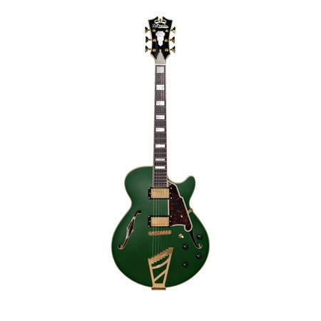 D'Angelico Deluxe SS Semi-Hollow Electric Guitar w/ Stairstep Tailpiece - Matte Emerald