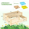 thumbnail image 4 of Costway 3-Tier Outdoor Raised Garden Bed Vegetable Planter Box for Patio Lawn Backyard, 4 of 10