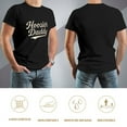 thumbnail image 5 of Hoosier Daddy Dashing Men's Cotton Short Sleeve HD Print Tee for Casual T-Shirt Crew Neck Top Black 3XL, 5 of 7