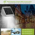 thumbnail image 3 of TeqHome LED Solar Powered Stair Lights Dusk-To-Dawn Waterproof Garden Pathway Patio Fence Lamp, 3 of 8