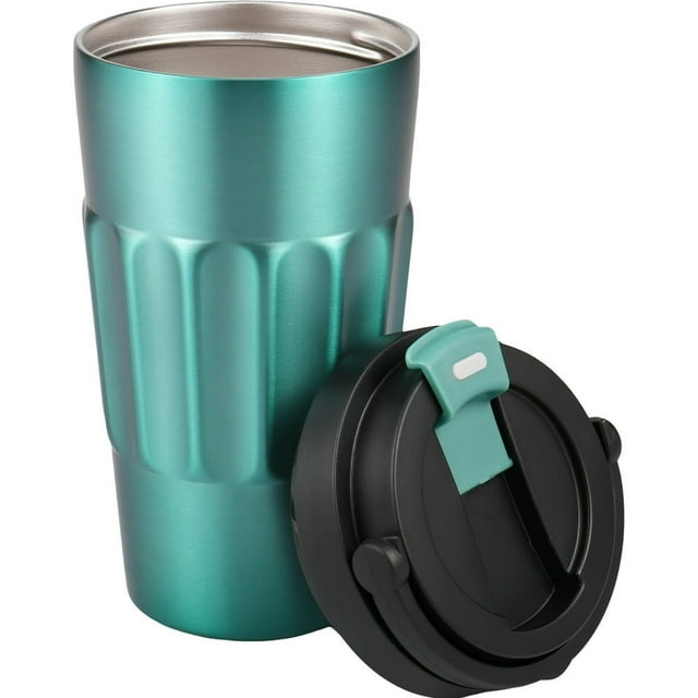 Insulated Coffee Cup 500ML Leak-Proof Drinking Cups with Handle 304 Stainless Steel Insulated Water Bottle Portable Insulated Tumbler