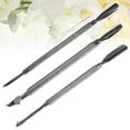 thumbnail image 3 of 3 pcs Cuticle Pusher Nail Polish Remover Stainless Steel Gel Polish Remover Manicure Tool Set for Fingernails Toenails, 3 of 5