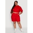 thumbnail image 2 of Womens Plus Size Stylish High Waisted Cargo Shorts, 2 of 4