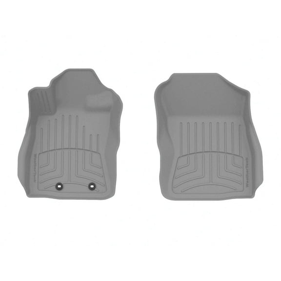 WeatherTech FloorLiner HP Custom Fit Floor Mats compatible with Subaru Crosstrek, Impreza - 1st Row (Driver & Passenger), Grey