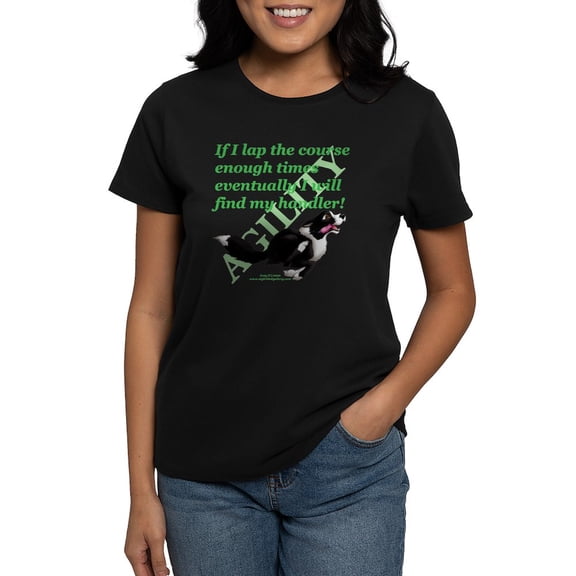 CafePress - Lap Dog Women's Dark T Shirt - Women's Traditional Fit Dark T-Shirt