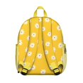 thumbnail image 5 of Retro Daisy Print Students Backpack - Boho Floral Pattern in White and Yellow, Durable Lightweight Student Backpack for School and Travel, 5 of 5