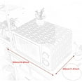 thumbnail image 2 of Housse de Protection pour Four à Micro-Ondes, Accessoire de Four à Micro-Ondes, Housse Anti-Huile, Motif Triangle Gris, 2 of 5